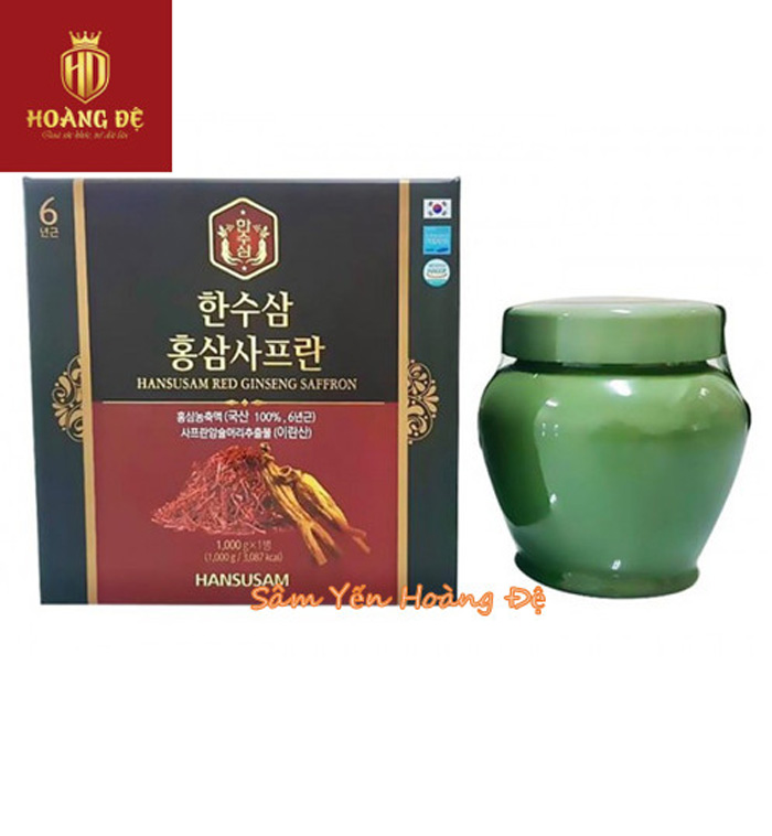 Cao Hồng Sâm Nhụy Hoa Nghệ Tây Hansusam Red Ginseng Saffron0